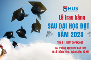THÔNG TIN VỀ LỄ TRAO BẰNG SAU ĐẠI HỌC ĐỢT 1 NĂM 2025